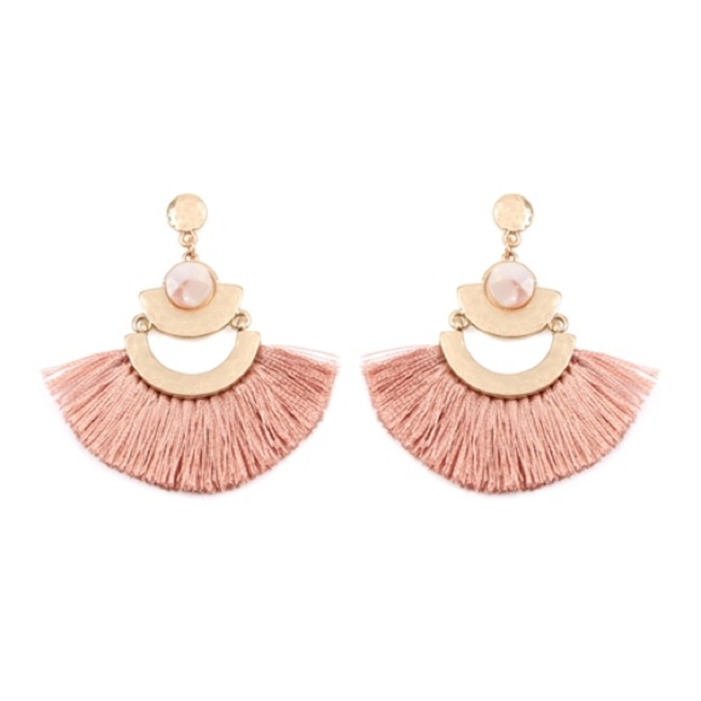 Rose Tassel Earrings